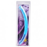 Double Ended Realistic Dildo 17'' Clear Blue